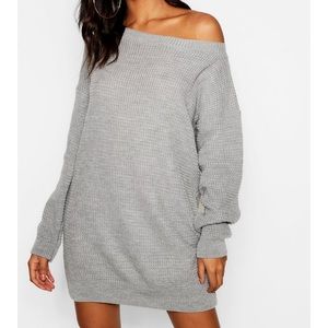 Slash neck sweater
